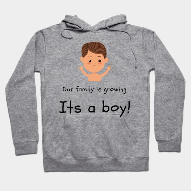 Love this 'Our family is growing. Its a boy' t-shirt! Hoodie by Valdesigns